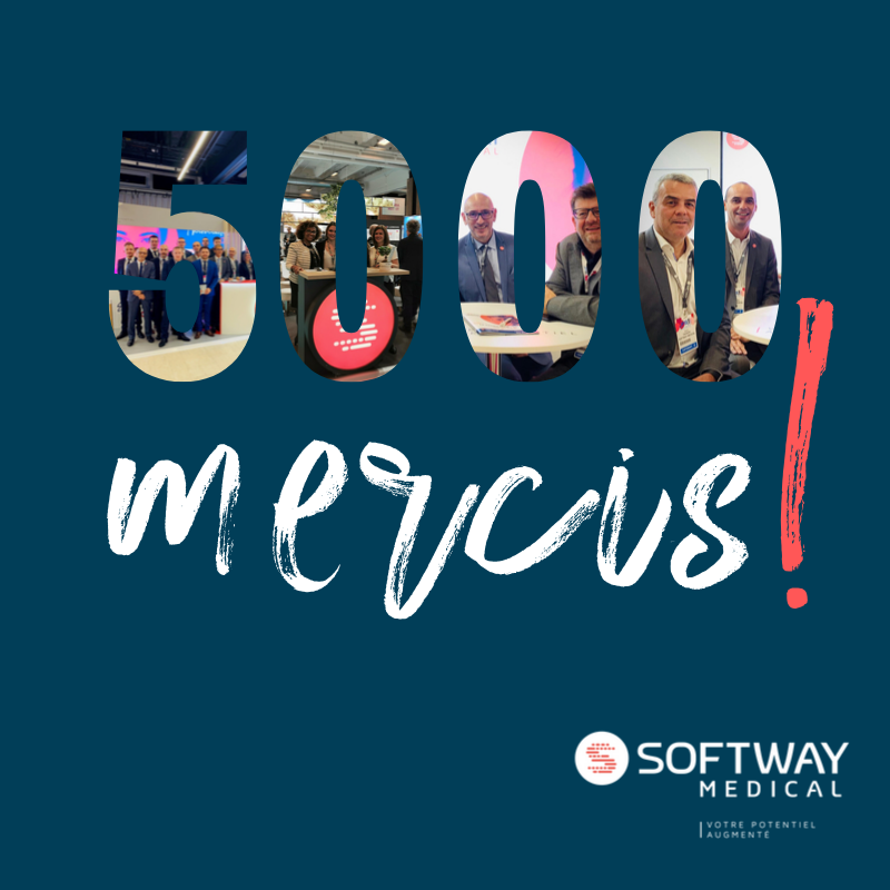 #BRAVO | SOFTWAY MEDICAL PASSE LA BARRE DES 5000 ABONNÉS LINKEDIN !