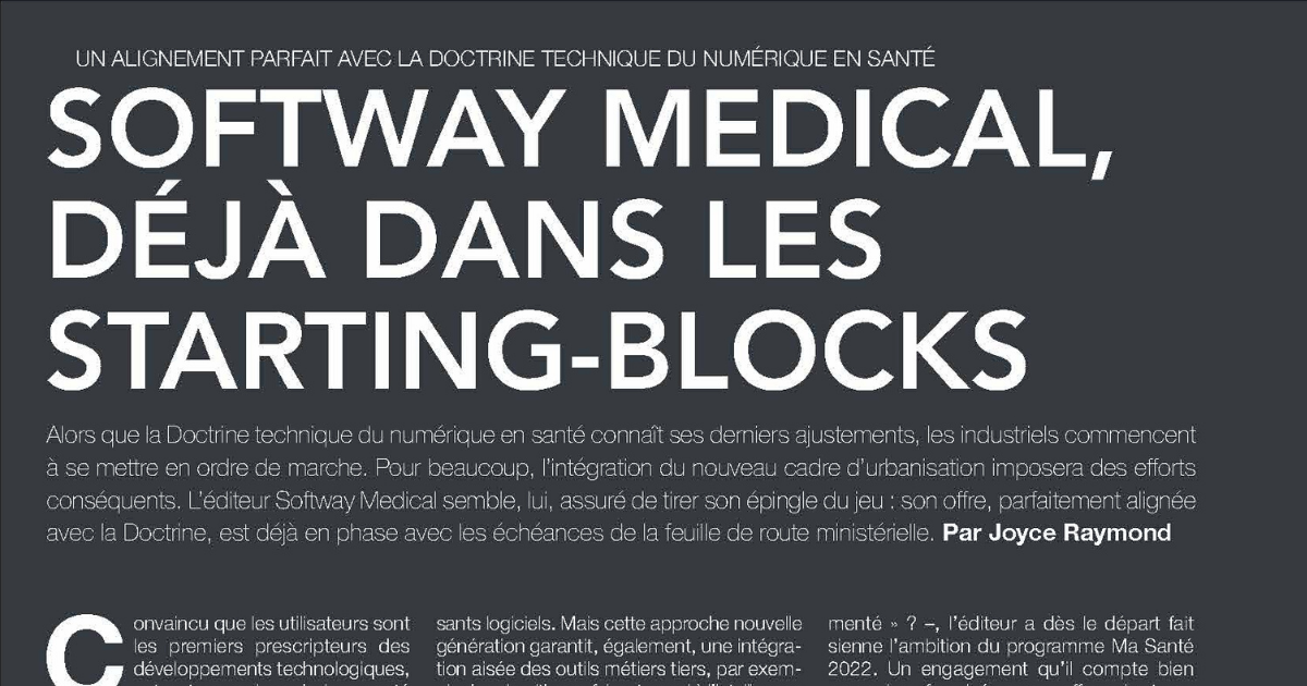 ON PARLE DE NOUS DANS HOSPITALIA : Un alignement parfait avec la doctrine technique du Numérique en Santé !