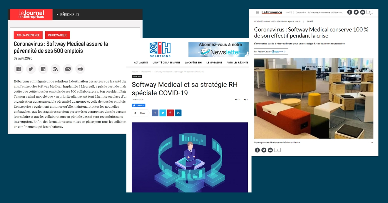 LES MÉDIAS DÉCRYPTENT LA STRATÉGIE RH MISE EN PLACE PAR SOFTWAY MEDICAL EN PLEINE CRISE SANITAIRE ET ECONOMIQUE