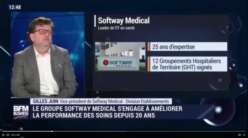 Replay Gilles Juin de Softway Medial sur le plateau de BFM Business