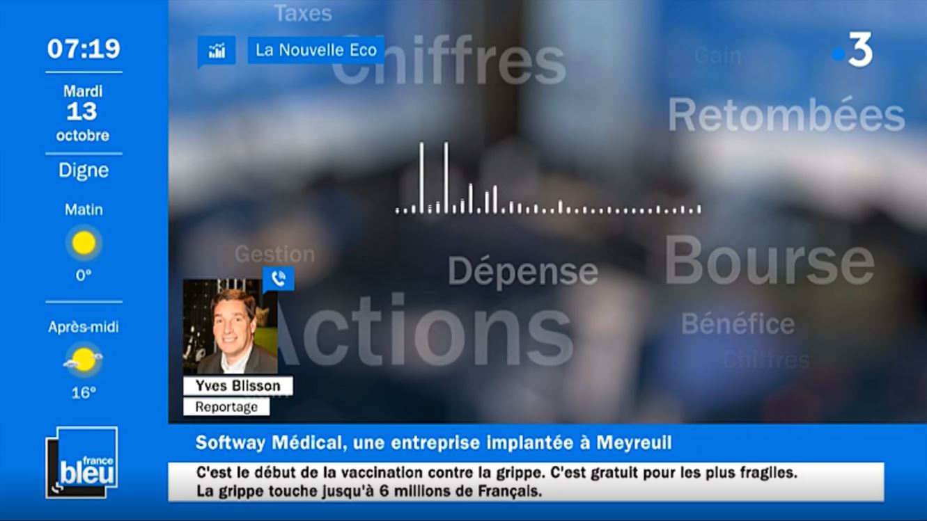 Softway Medical en live sur France Bleu et sur France 3 !