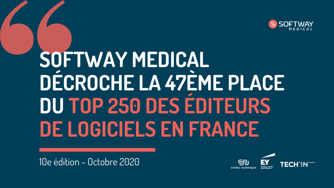 SOFTWAY MEDICAL décroche la 47ème place du TOP 250 des éditeurs de logiciels Français !