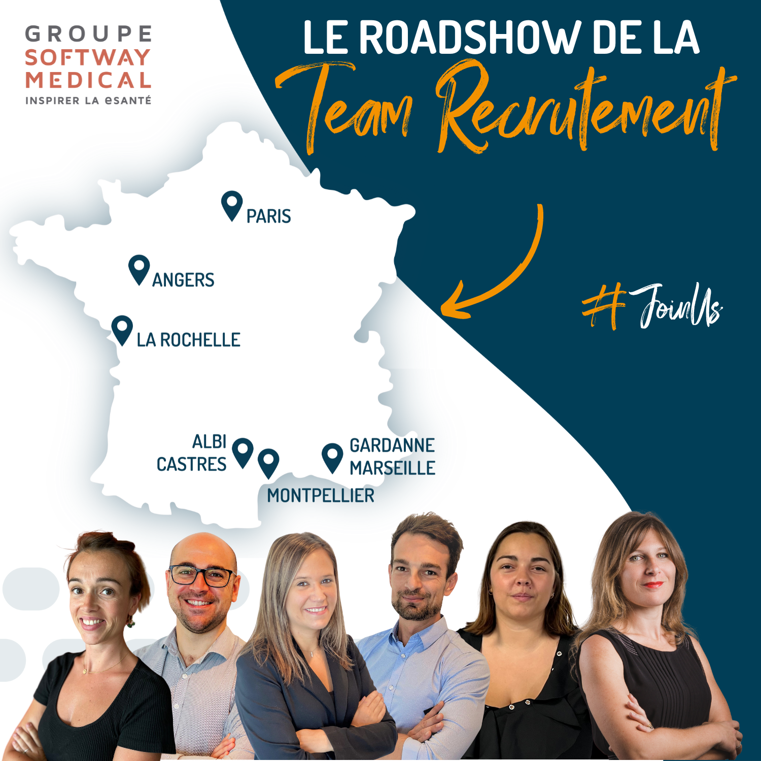 Octobre 2022 ou le roadshow de la Team Recrutement